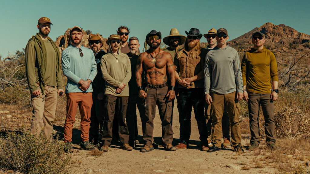 Photo of the Bvlls, the First Men of the Order of Fire, present at the Arizona 2026 Ritual Alignment for Solar Idealists